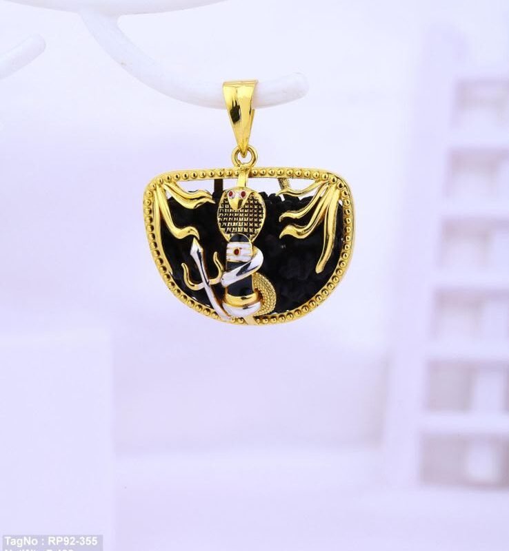 22KT Gold Lord Shiva Shivling Pendant