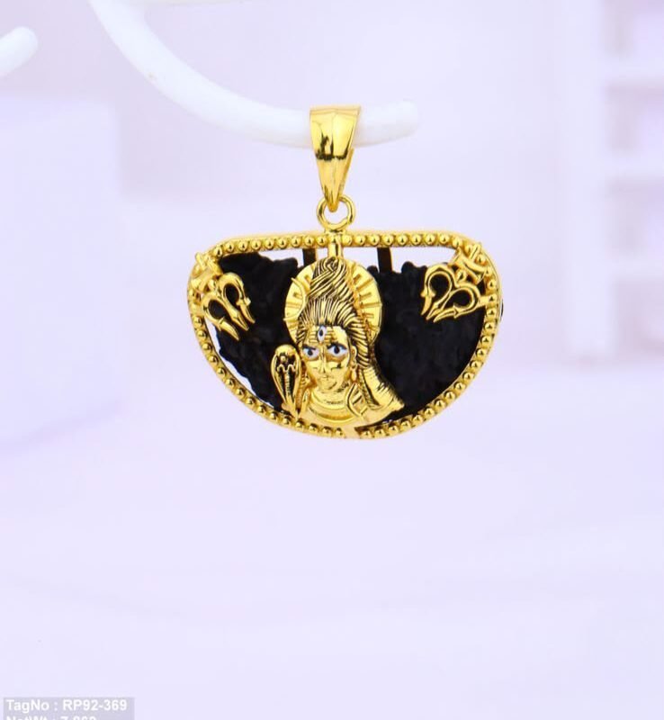 22KT Gold Lord Shiva Face Designer Pendant