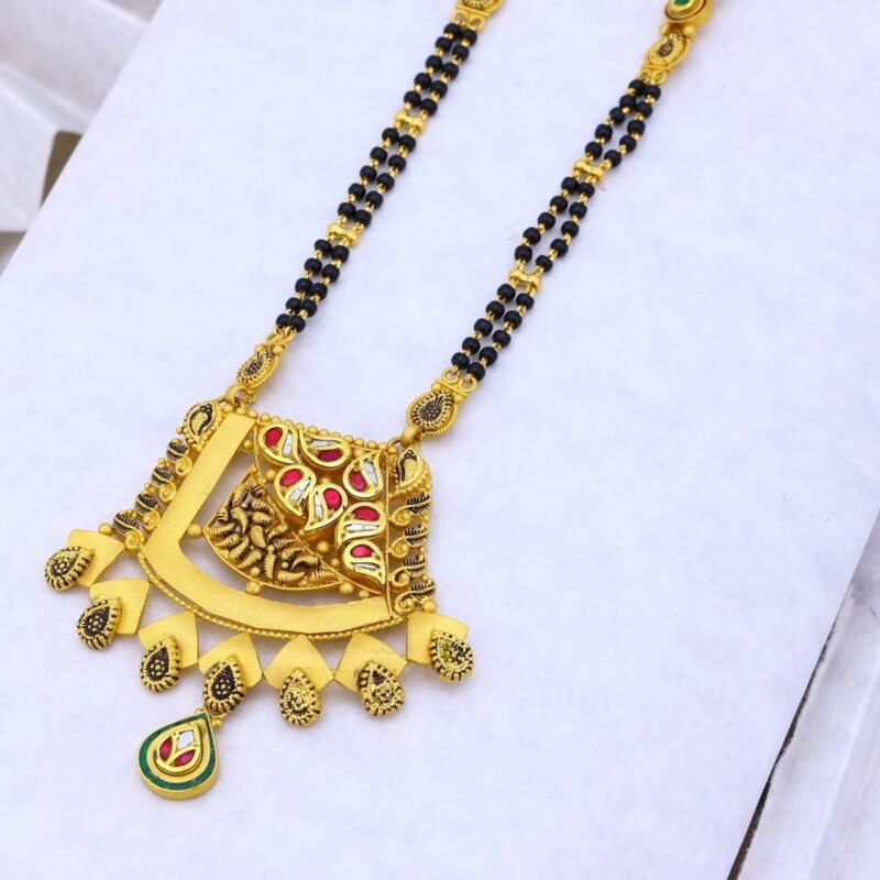 Antique Temple Motif Designer Mangalsutra