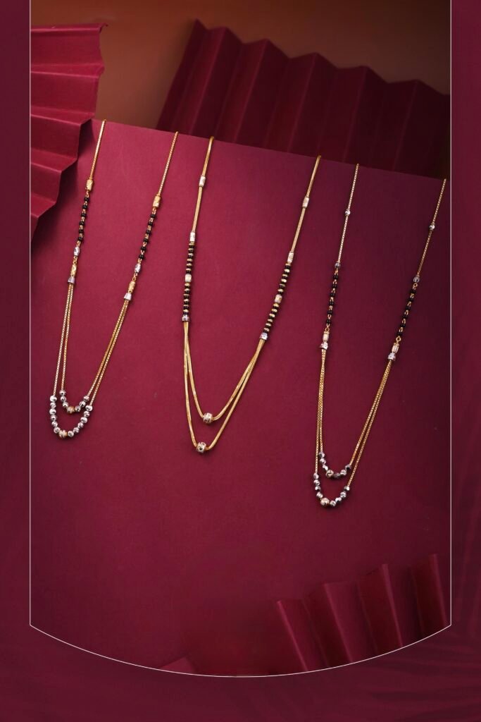 Elegant Black Bead 22KT Mangalsutra – Rushbh Orna